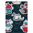 thumbnail image 2 of FMSHPON Cute Christmas Cake Clipboard Hardboard Wood Nursing Clip Board and Pull for Standard A4 Letter 13x9 inches, 2 of 8