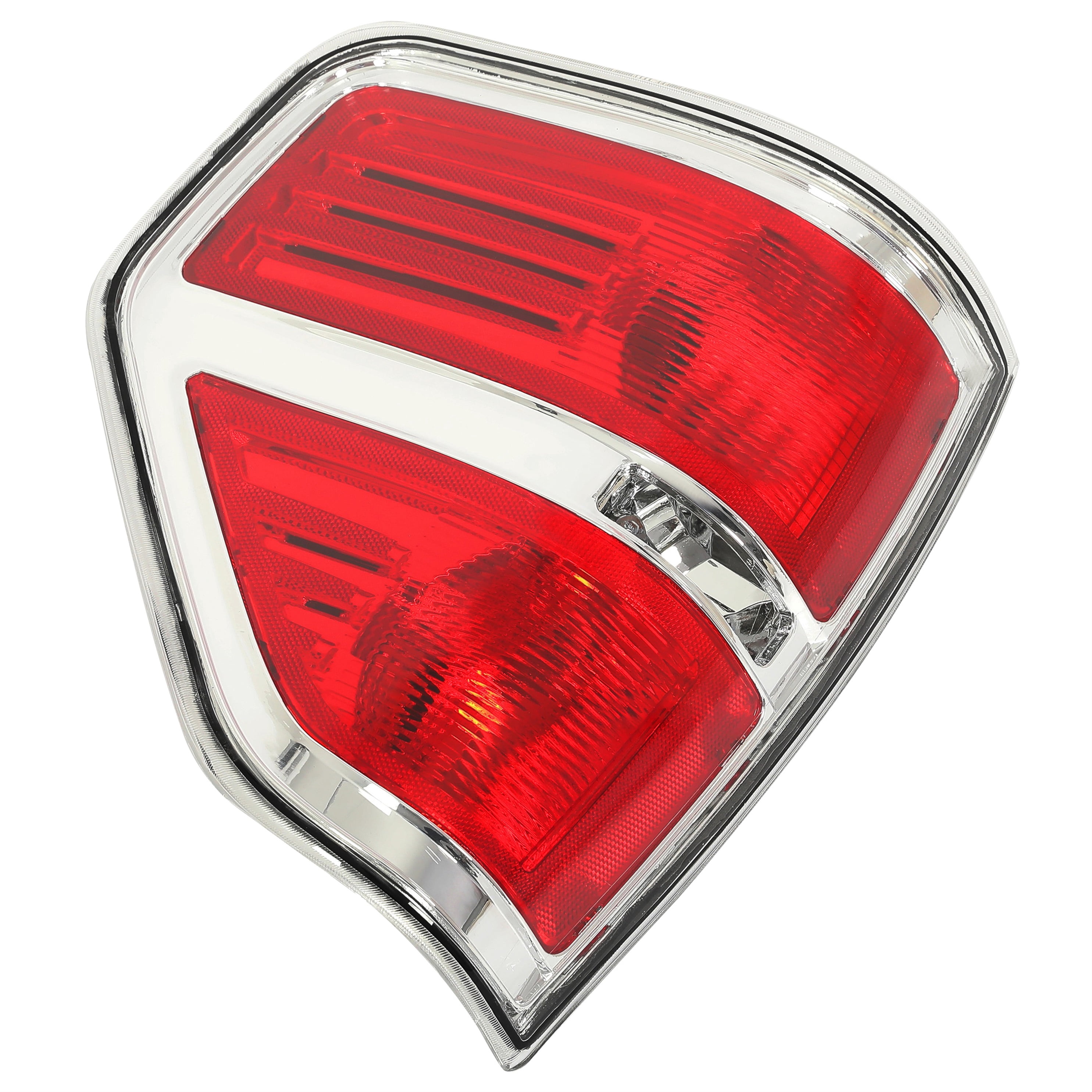 KOJEM Tail Light Brake Lamp Left Driver Side Compatible with 2009-2014 Ford F150 Replacement for FO2818143 BL3Z13405B Chrome Housing Red Lens