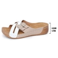 thumbnail image 3 of HNMKIU Women Sandals Casual Strap Slide Style Open Toe Design Comfortable Slippers for Women Indoor Outdoor Relaxation Lightweight Summer Shoes Beige,6, 3 of 8