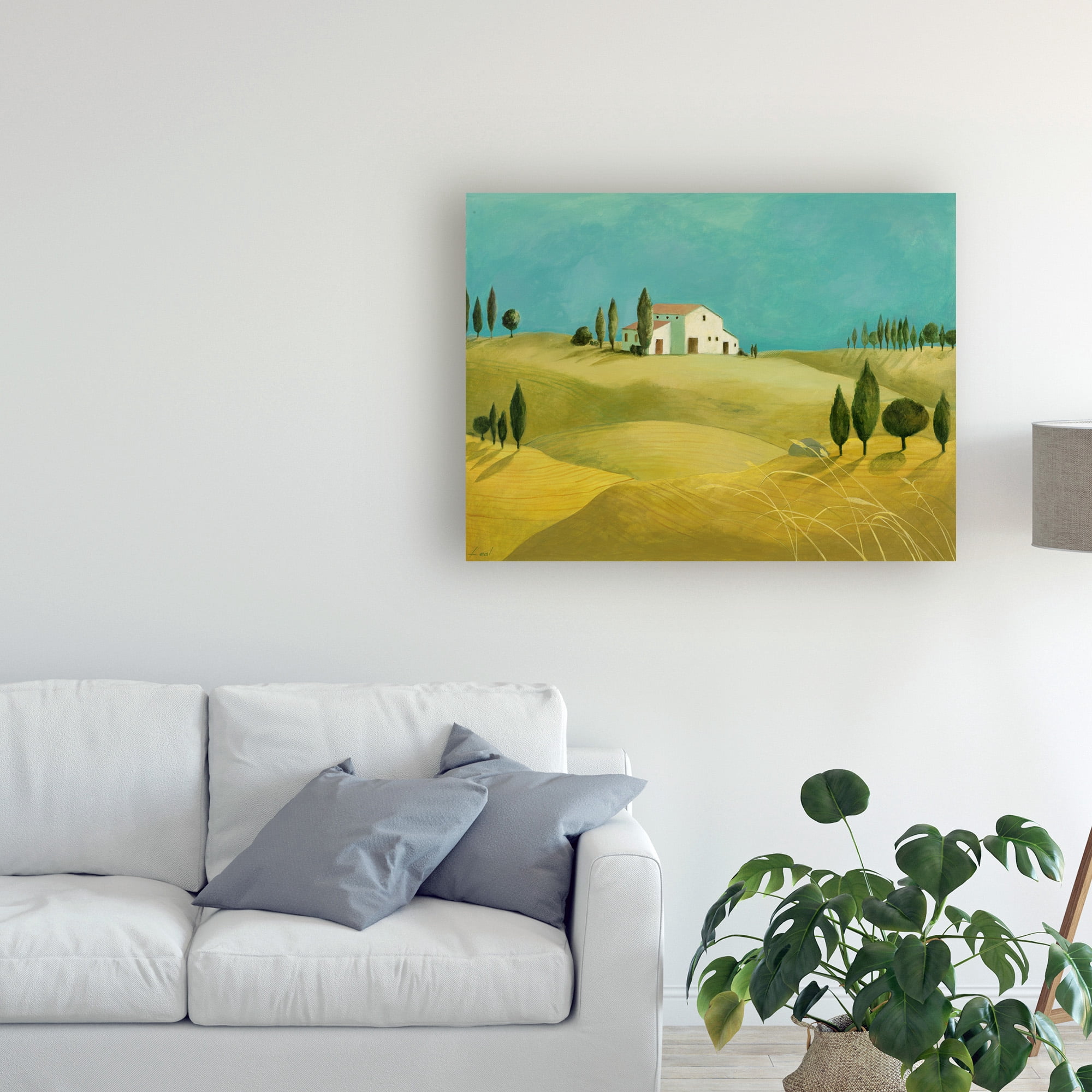 Trademark Fine Art 'Tuscan Villas Paint 2' Canvas Art by Pablo Esteban