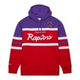 thumbnail image 2 of Men's Mitchell & Ness Red/Purple Toronto Raptors Head Coach Pullover Hoodie, 2 of 5