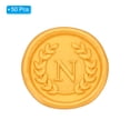 thumbnail image 3 of Letter N Gold Wax Seal Stickers, 50 Pack Envelope Seal Stickers Alphabet Self Adhesive Wax Seals for Wedding, 3 of 6