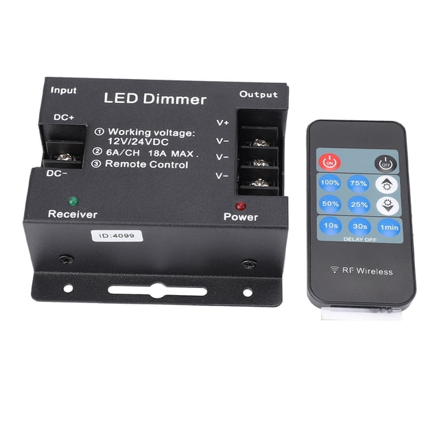 Atenuador LED ANGGREK Apagado Automático DC12V 24V interruptor PWM