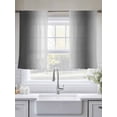 thumbnail image 4 of Grey White Ombre Sheer Curtains 45 Inch Length 2 Panels Set, Contemporary Art Abstract Aesthetics Voile Window Treatment Rod Pocket Small Kitchen Curtains Drapes for Bedroom 52"x45"x2, 4 of 7