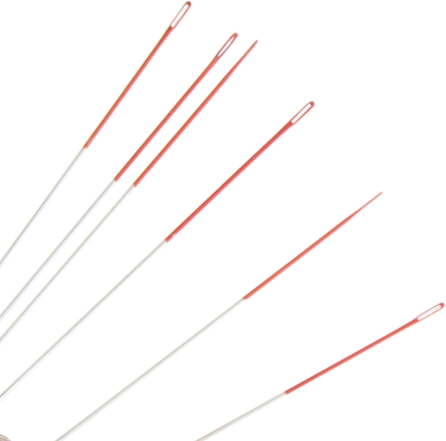 The Beadsmith ColorEYES Beading Needles, Size 12, 1 Bag/1000 Needles, Red Colored Tip for Easy Identification of Size, Use for Loom Weaving Bead Work, Off-Loom Stitch & Jewelry Making w/Seed Beads