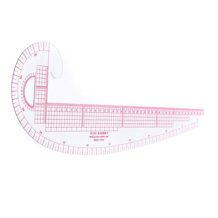 3 in 1 plastic linear scale metric styling design french hip curve