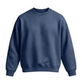 thumbnail image 4 of Men's Sweatshirt Solid Color Casual Loose Round Neck Sweatshirt Fall Winter, 4 of 8