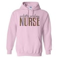 thumbnail image 1 of Pediatric Oncology Nurse Leopard Print Hoodie Sweatshirt Unisex X-Large Pink, 1 of 5