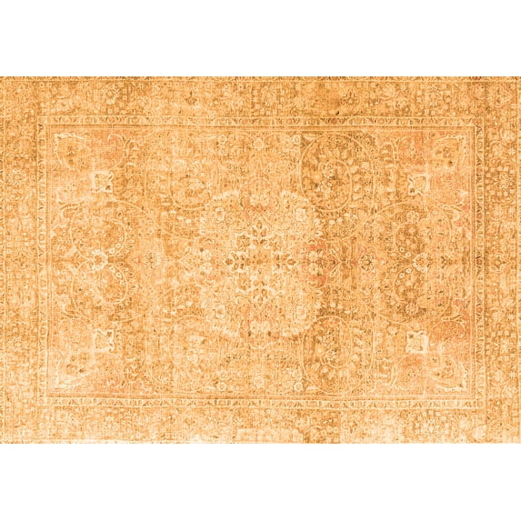 Ahgly Company Indoor Rectangle Persian Orange Traditional Area Rugs, 2' x 4'