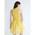 thumbnail image 3 of Free Assembly Women's and Women's Plus Smocked Cotton Sleeveless Mini Dress, Sizes XS-4X, 3 of 5