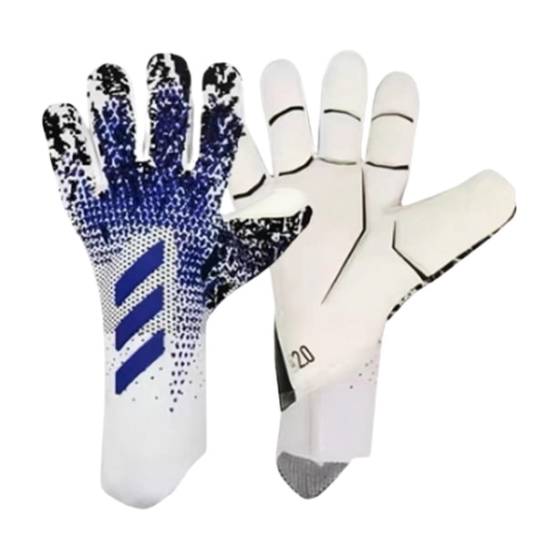 Guantes del Guantes de entrenamiento Anti slip Accesorios de equipo de protección engrosado Guantes de fútbol resistente a los guantes de Black Black Size 7
