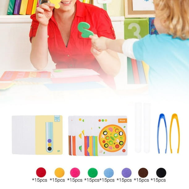 Juguetes de Clasificación de Colores perfecl para Niños en Edad Preescolar 120 Pelotas Educativos