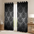 thumbnail image 2 of Homewish Bohemian Damask Black Out Curtains for Teens Female Men,Exotic Style Curtains Pack of 2 (42x63 Each),Traditional Floral Bedroom Curtains,Breathable Home Decor, 2 of 6