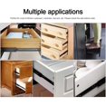 thumbnail image 4 of 2pcs Hardware Ball Bearing Side Mount Drawer Slides Mini Short Drawer Slides Furniture Guide Rail Full Extension Kitchen Cupboard Hardware(4in), 4 of 7