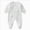 Newborn Sleep & Play One-Piece Bodysuit A65-White, variant on Newborn Newborn Bodysuit Bear Face Print Long Sleeve Romper with Button Side Snap Crawling Clothes Newborn Sleep & Play One-Piece Bodysuit