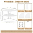 thumbnail image 6 of Mimifly Corner Shelf 3-Tiers Storage Organizer Rack, White, 6 of 6