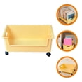 thumbnail image 3 of Caja de almacenamiento de plástico para debajo del escritorio, estantería con ruedas para estudiantes, caja de almacenamiento con ruedas para dormitorio, 3 of 7