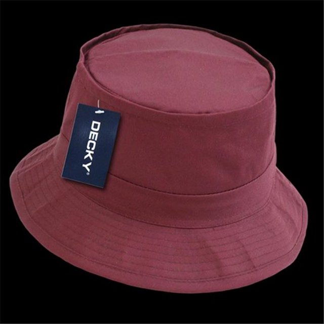 Decky 450-PL-MAR-06 Fishermans Hat, Maroon - Small & Medium
