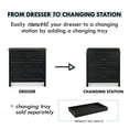 thumbnail image 3 of DaVinci Charlie 3-Drawer Dresser in Ebony, 3 of 9