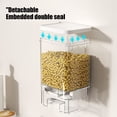 thumbnail image 4 of Multi Purpose Grain Storage Container, Insect Proof Waterproof Sealed Rice Barrel, Food Grade Safe Flour Storage Tank, Practical Space Saving Kitchen Organizer Tools, 5.1*4.13*7.9in, Clear, 4 of 7