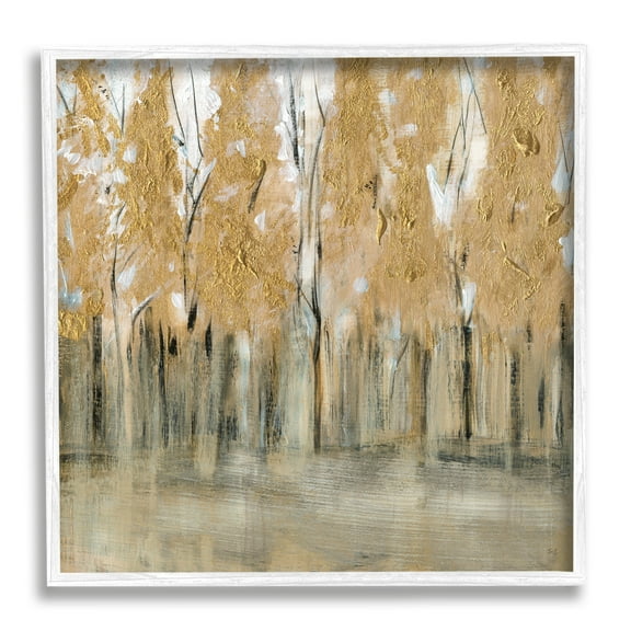 Stupell Industries Rising Tree Forest Abstract Nature Landscape Brown Grey, 12 x 12, Design by Susan Jill