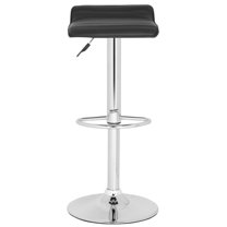 SAFAVIEH Kemonti Square Swivel Low Back Bar Stool, Black