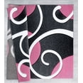 thumbnail image 2 of Designer Home Swan Area Rug 2050 10386 Riley Pink Curls Loops 7' 10 x 7' 10" Round, 2 of 2