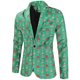thumbnail image 1 of Chaquetas navideñas para hombre, chaqueta informal de traje navideño con un botón, 1 of 5