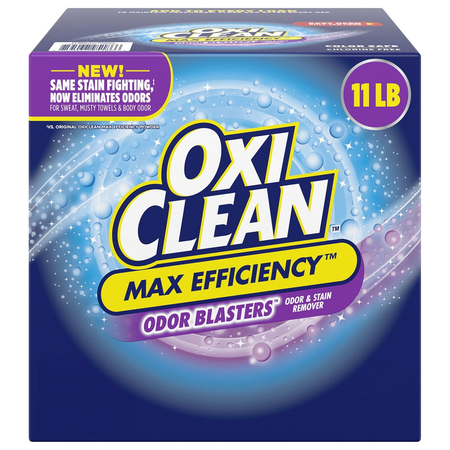 OxiClean Max Efficiency Odor Blasters Laundry Stain Remover Powder, 11 Pounds