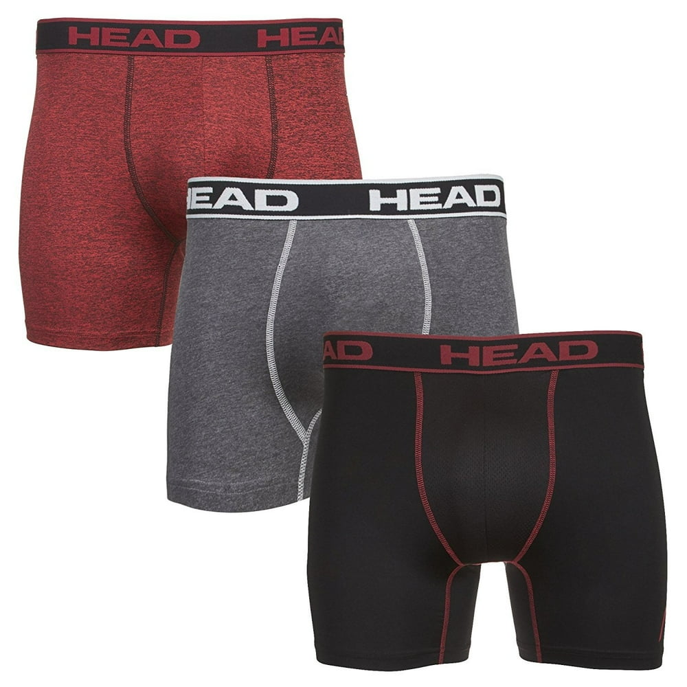 HEAD HEAD Mens Performance Underwear 3PACK Boxer Briefs