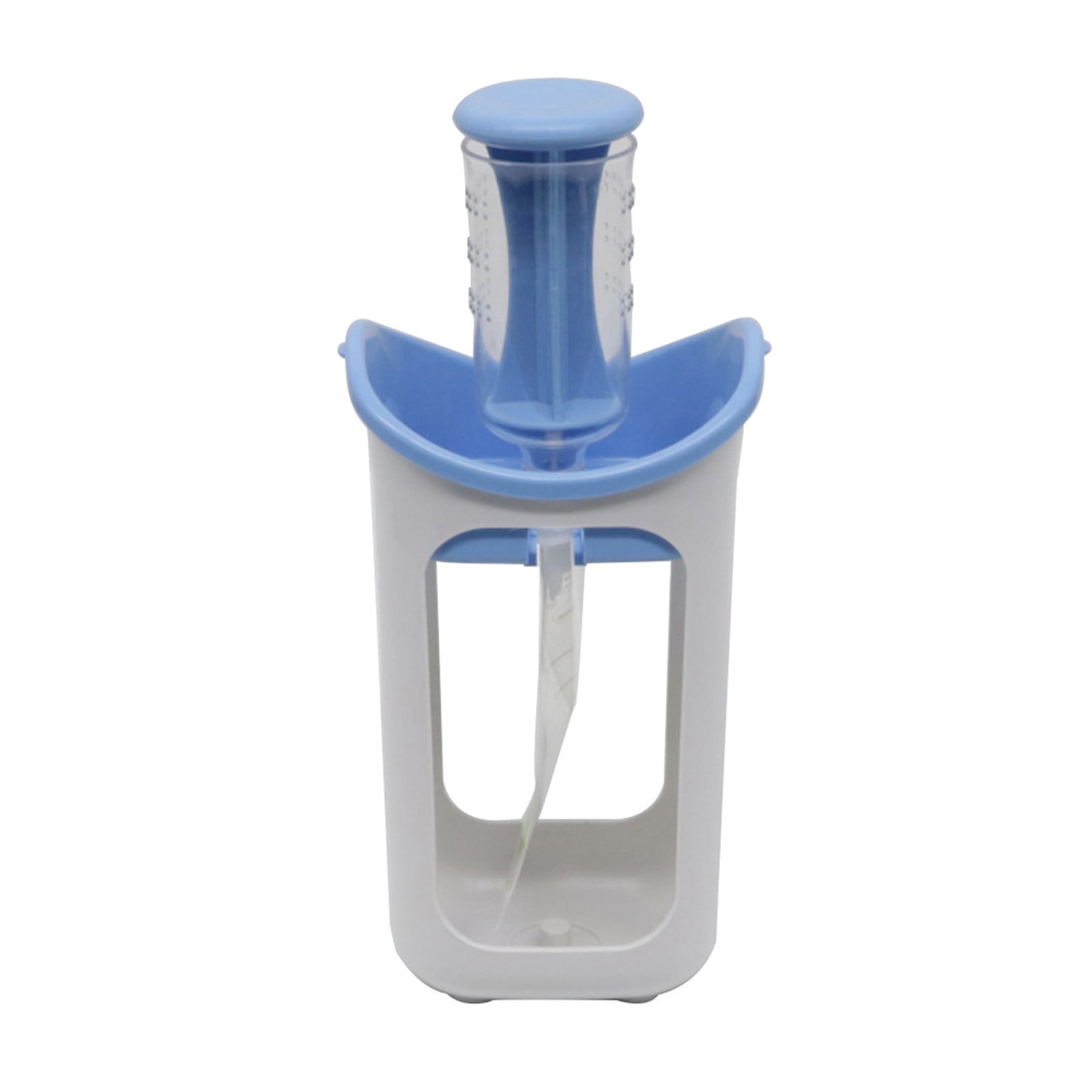 Uutvery Baby Food Maker, Manual Fruit Puree Squeezer with 10 Reusable Pouches, Non-Slip Base for Easy Homemade Baby Food, 9.06x5.12x3.74 inches