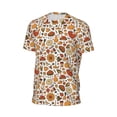 thumbnail image 6 of Wukai Thanksgiving Food Print Men's Short-Sleeved Mesh T-Shirt,Quick-Dry Short Sleeve Workout T-Shirt-Medium, 6 of 8