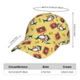 thumbnail image 3 of Yiaed Pineapples Sharks In Hawaiian Print Cap Adjustable Size for Running Workouts and Outdoor Activities All Seasons, 3 of 5
