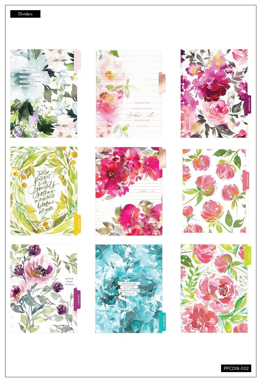 me & my BIG ideas The Happy Planner She Blooms Floral Classic Planner