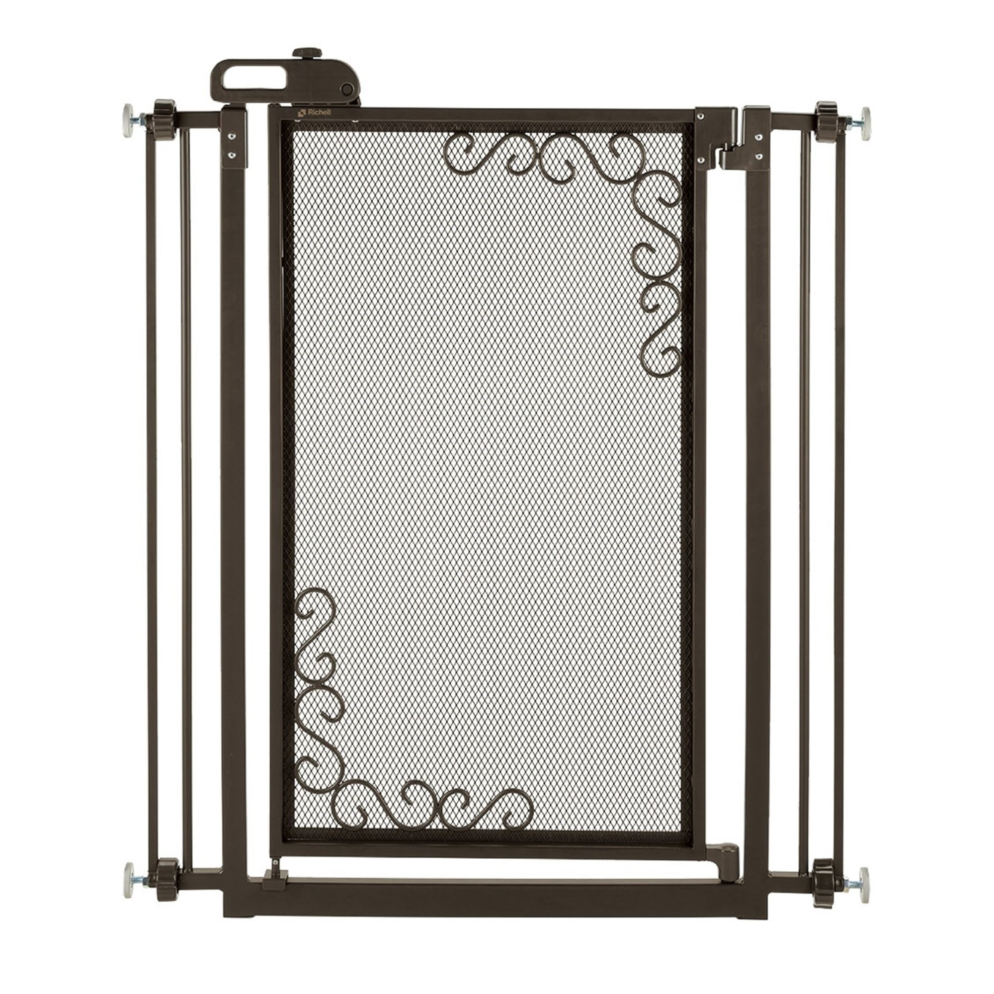 Tall One Touch Metal Mesh Gate