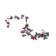thumbnail image 2 of Guirnalda artificial de enredadera de rosas para decoración de bodas, guirnalda floral de pared de plástico flexible de 78,74 pulgadas, 2 of 6