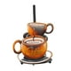 thumbnail image 4 of Porta Servilletas Decorativo Soporte de Papel de Cocina Portarrollos de Hierro Motivo de Café Funcional con Diseño Encantador Adecuado para Regalos, 4 of 9
