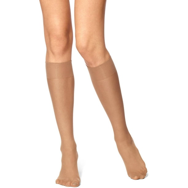 white sheer knee highs