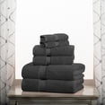 thumbnail image 3 of Premium Egyptian Cotton Highly Absorbent Assorted 6-Piece Plush Towel Set - 30" x 55", 20" x 30", 13" x 13", 3 of 9