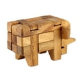 thumbnail image 4 of NOVICA Wood puzzle, 'Elephant Puzzle', 4 of 6