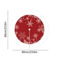 thumbnail image 3 of Tarmeek Christmas Tree Skirt, 24in Snowflakes Christmas Decorations Seasonal Winter Xmas Holiday Tree Mat for Xmas Tree Home Decor Christmas Decorations Indoor, 3 of 8