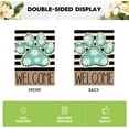 thumbnail image 6 of Blue Paw Print Spring Garden Flag 12x18 Inch Double Sided Outside, Daisy Floral Welcome Stripes Yard Outdoor Flag, 6 of 6