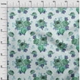 thumbnail image 3 of oneOone Cotton Poplin Sky Blue Fabric Florals Sewing Craft Projects Fabric Prints By Yard 56 Inch Wide, 3 of 4