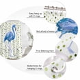 thumbnail image 3 of Blue Flamingo Bathroom Shower Curtains with 12 Hooks Waterproof Shower Curtain for Stalls and Bathtubs Sage Green Polka Dots Tropical Modern Art Decorative Bathroom Privacy Curtain 72x96 Inches, 3 of 9