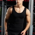 thumbnail image 2 of Workout Tank Tops for Men Athletic Quick Dry Beater A Shirt Undershirt Quick Dry Muscle Tops Sleeveless Tee Shirts Summer Black M, 2 of 6