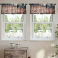 thumbnail image 2 of LALILO Kitchen Curtain Valance Mountain Biker Trail Woods Rod Pocket Window Curtain 52"x 18" Set of 2, 2 of 5