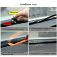 thumbnail image 4 of 16Mt-Shape Car Front Rubber Seal Strip Hollow Windproof Weatherstrip, 4 of 8