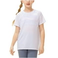 thumbnail image 1 of Posijego Garçons Filles Chandails Athlétiques Respirants Manches Courtes Hauts Enfants Col Rond Ample Décontracté T-Shirts d'Été, 1 of 7