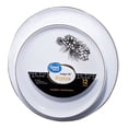 thumbnail image 3 of Set de platos Great Value lavables y reutilizables redondos piñas doradas premium 12 pzas, 3 of 4