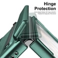 thumbnail image 3 of for Samsung Galaxy Z Fold 4 Case: Support All Magsafe Accessories | Fold 4 New Slim S Pen  Holder & Free Stylus | Hinge Protection, PU Leather Back, Tempered Glass Screen Protector - Green, 3 of 9